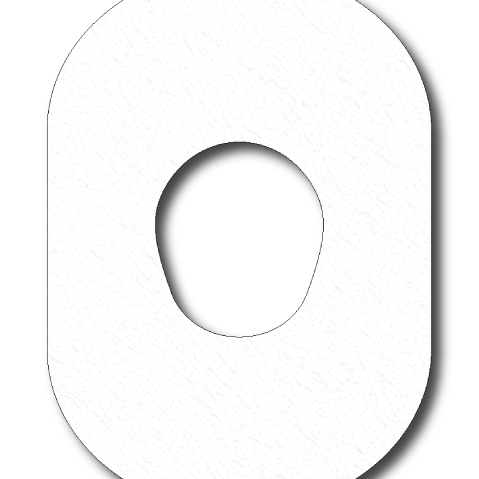 Single Patch / G7 White Overlay Patch - Dexcom G7 and Stelo
