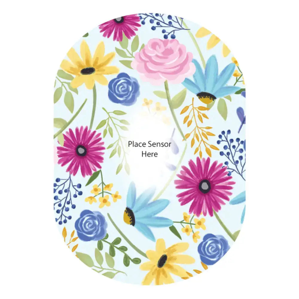 Wildflowers Underlay Patch For Sensitive Skin - Dexcom G6 Single